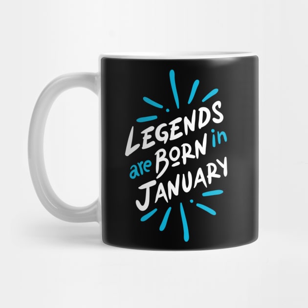 Lagend are born in January by Mande Art